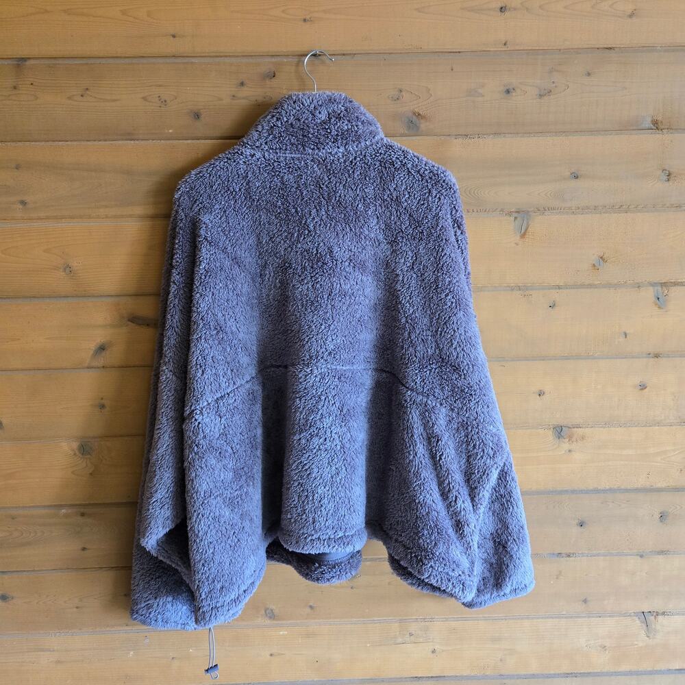 Old Navy Teddy Sherpa Jacket NWT 4X Mythical Brown Half Zip Fuzzy Cozy Boho Fall - Picture 4 of 6